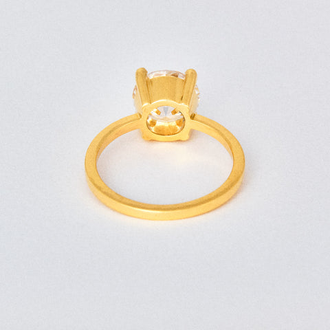 Round Diamond Basket Solitaire Engagement Ring