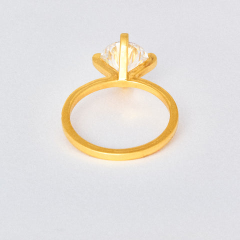 Round Diamond Prong Solitaire Engagement Ring