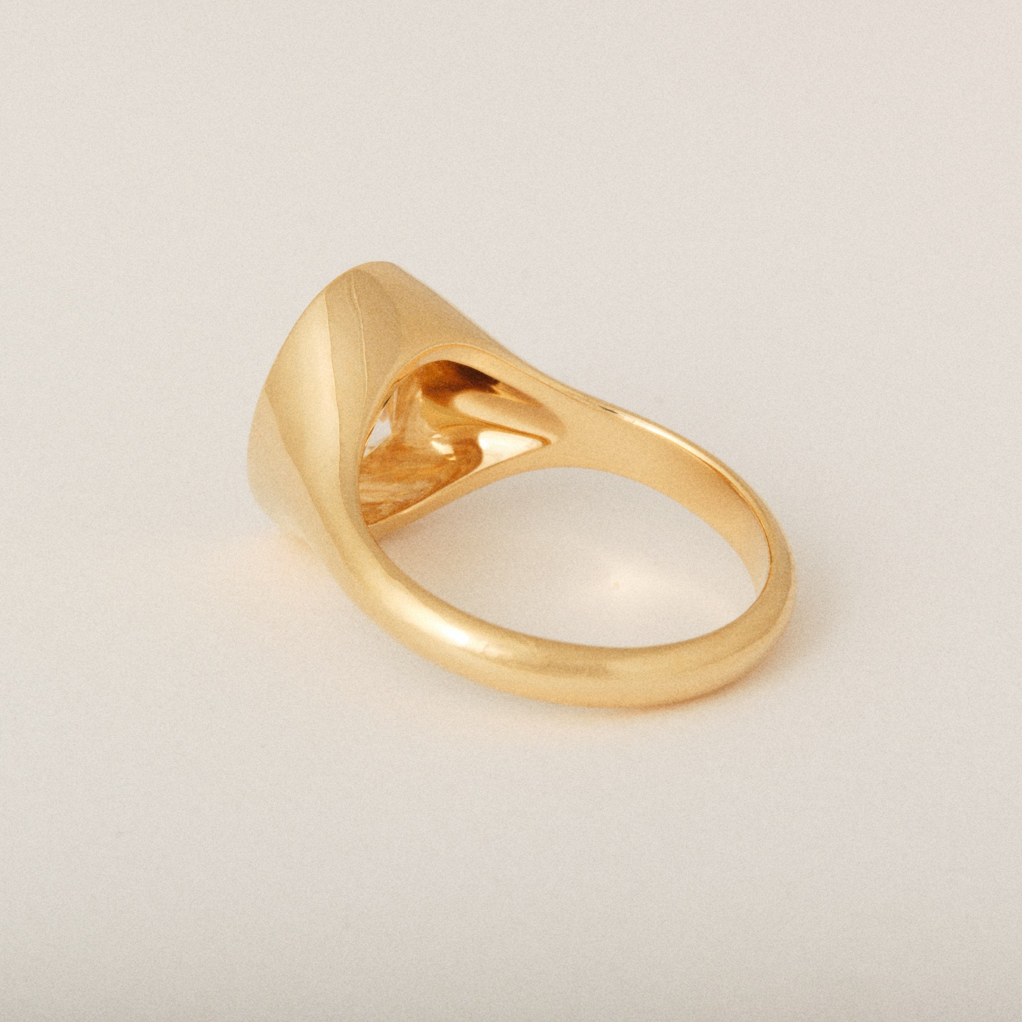 North South Oval Diamond Custom Signet Engagement Ring and Wedding Band Ste