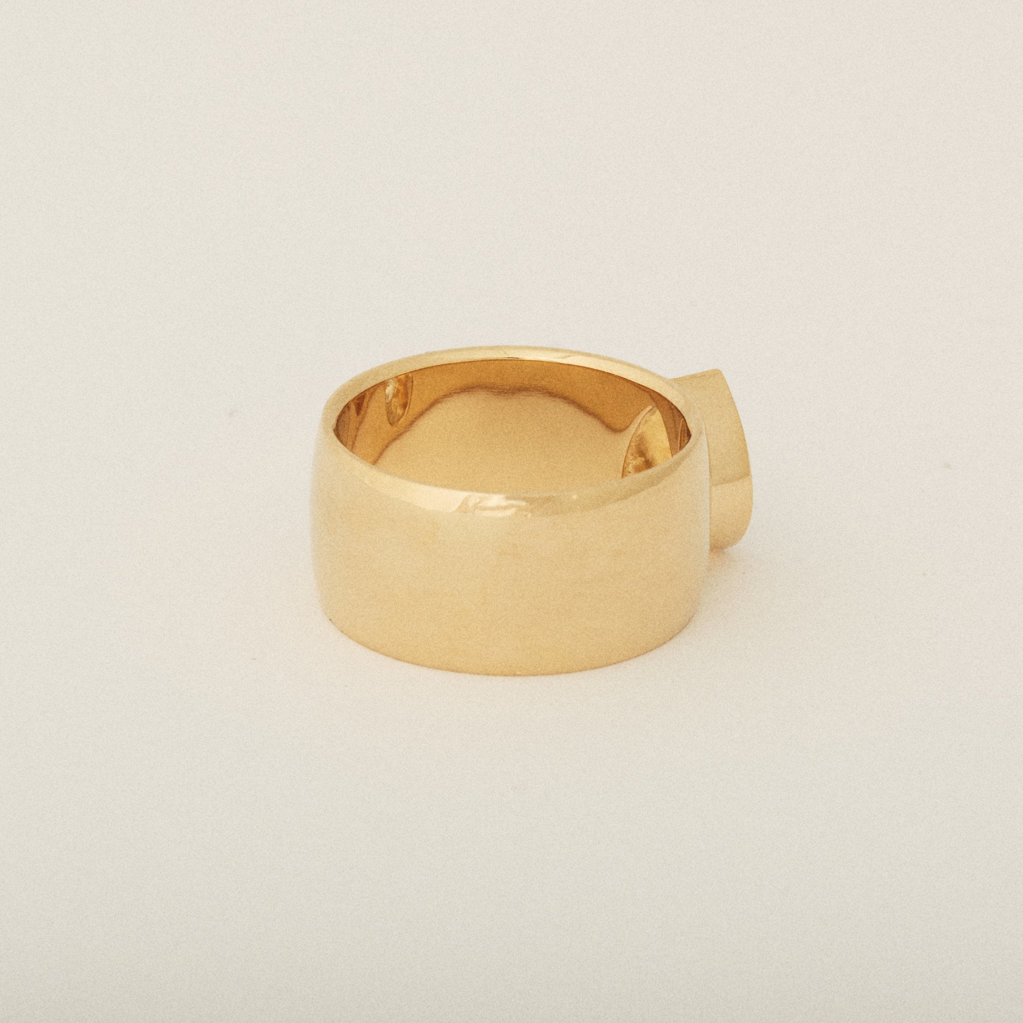 Pear Shaped Diamond Cigar Band Engagement Ring