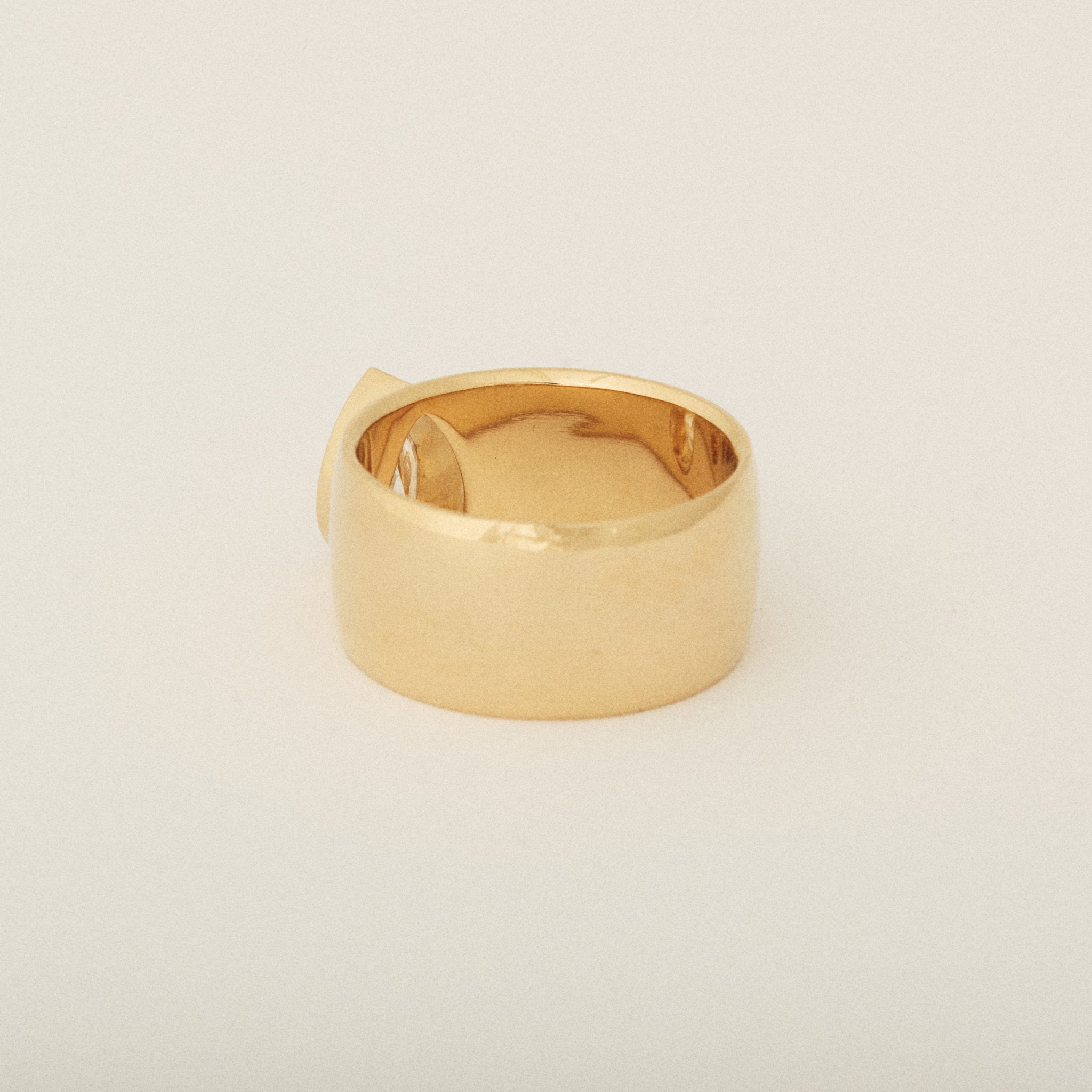 Pear Shaped Diamond Cigar Band Engagement Ring