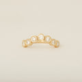Round Heirloom Diamond Bezel Nesting Wedding Band