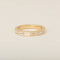 East West Baguette Diamond Channel Set Wedding Band
