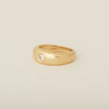 Round Heirloom Diamond Tapered Dome Ring