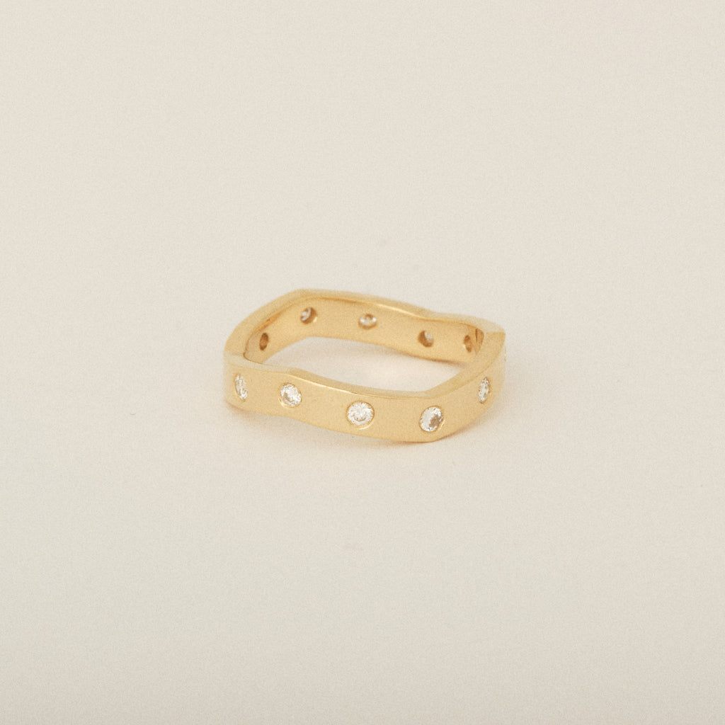 Zig Zag Heirloom Diamond Pinky Ring