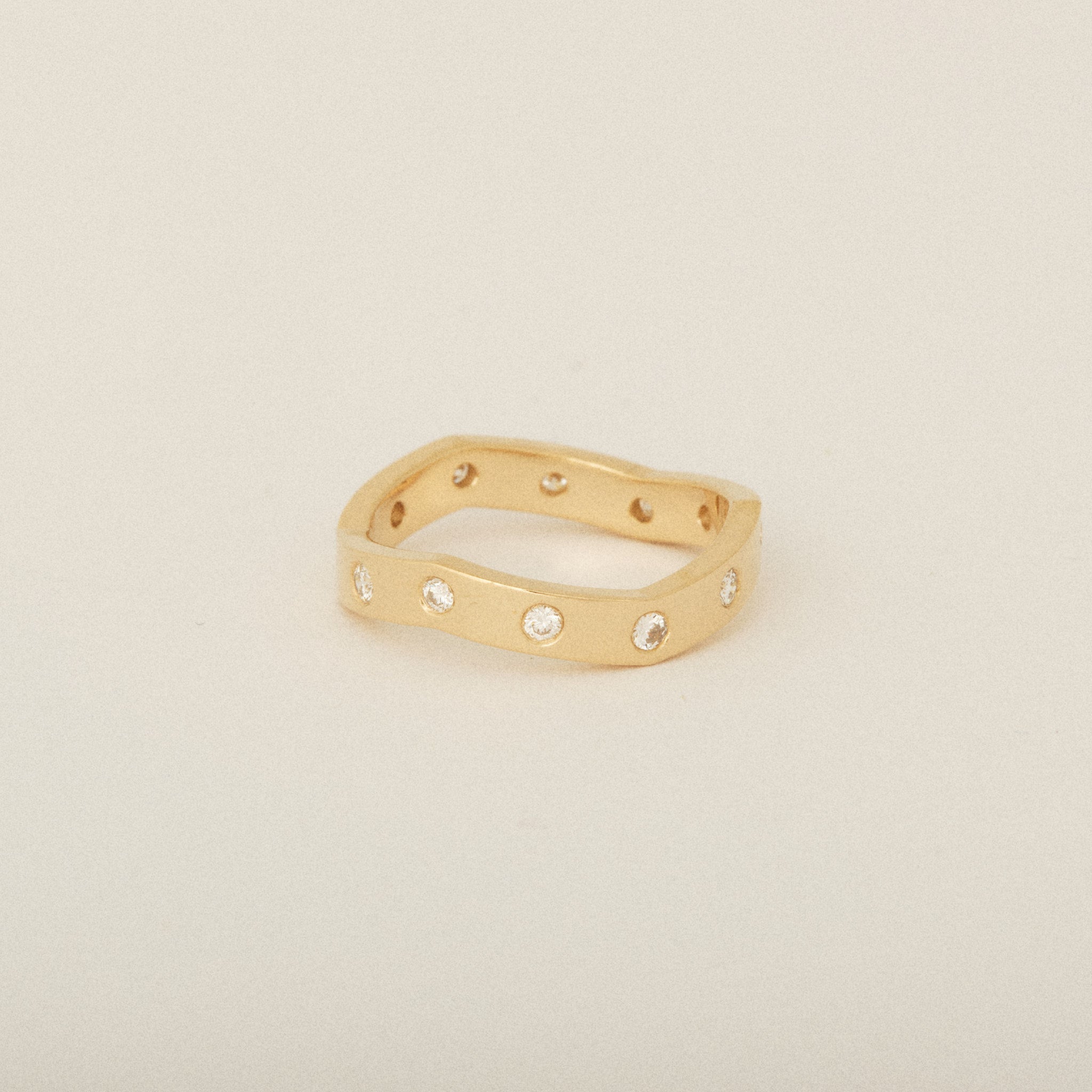 Zig Zag Heirloom Diamond Pinky Ring