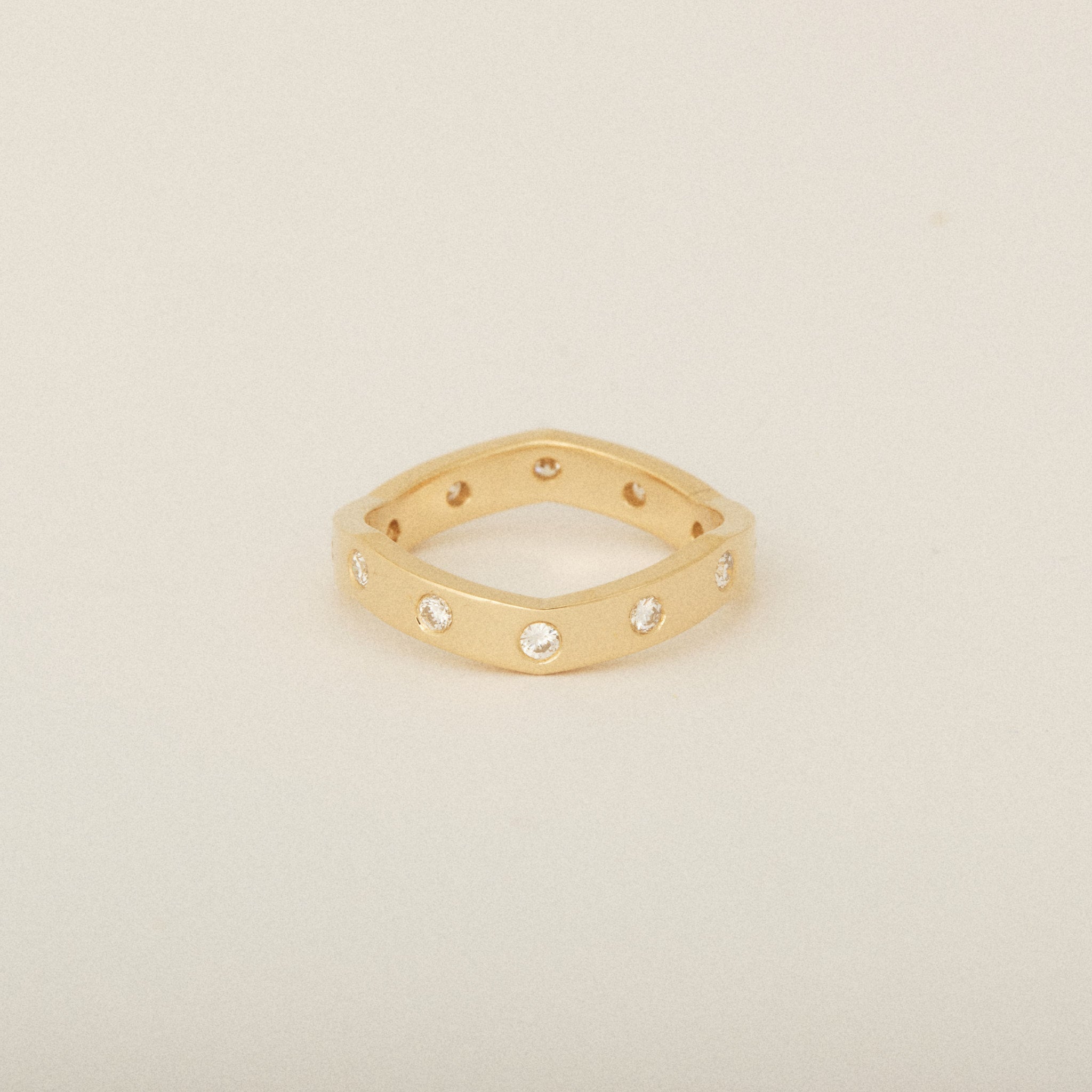 Zig Zag Heirloom Diamond Pinky Ring