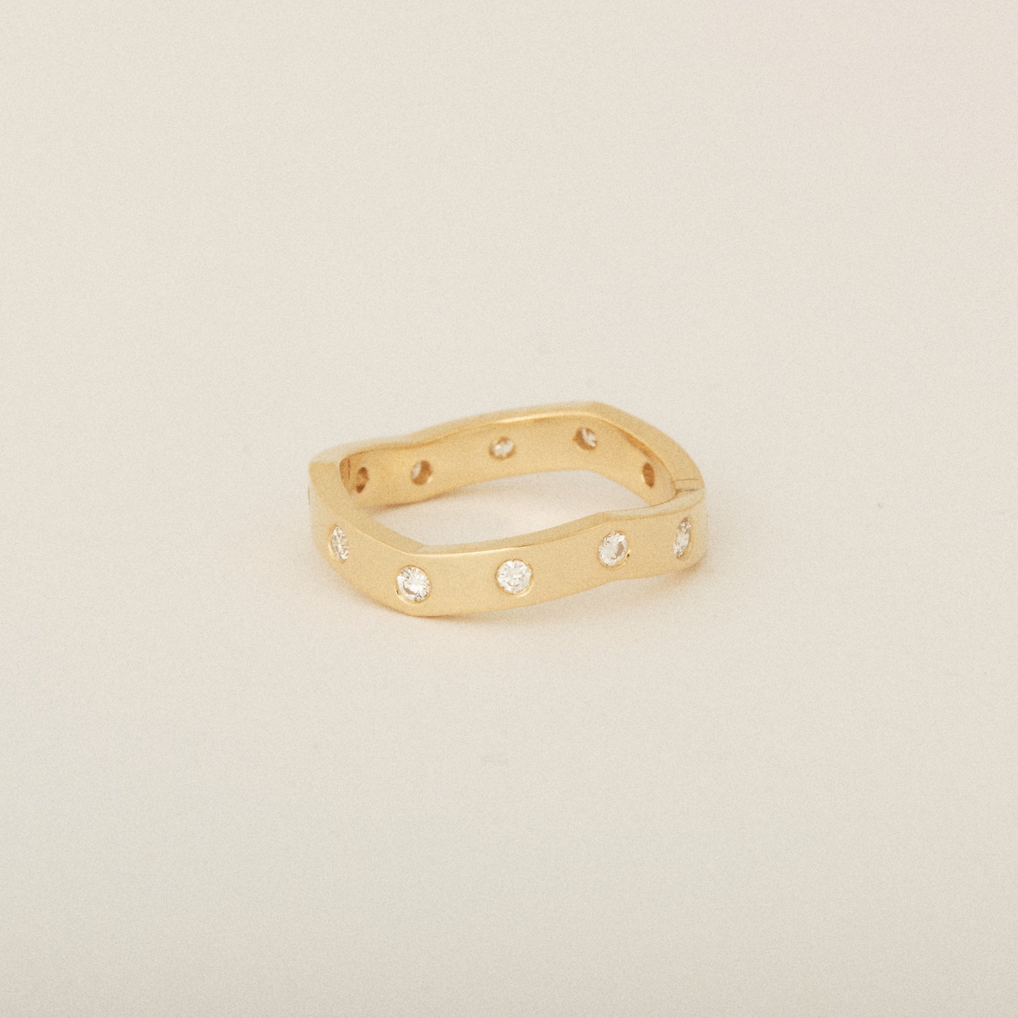 Zig Zag Heirloom Diamond Pinky Ring