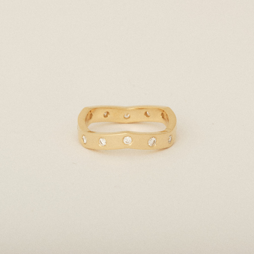 Zig Zag Heirloom Diamond Pinky Ring