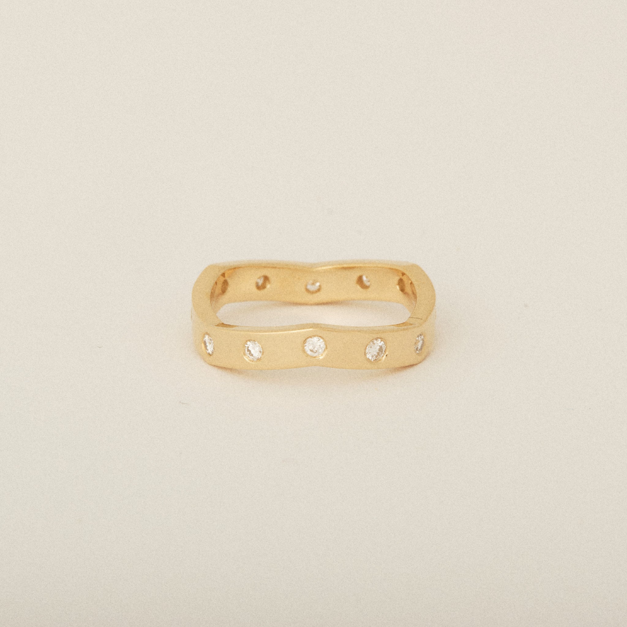 Zig Zag Heirloom Diamond Pinky Ring