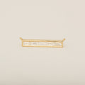 Six Baguette Diamond Custom Necklace Center