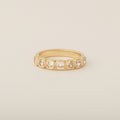 Cushion Cut Diamond Half Eternity Band
