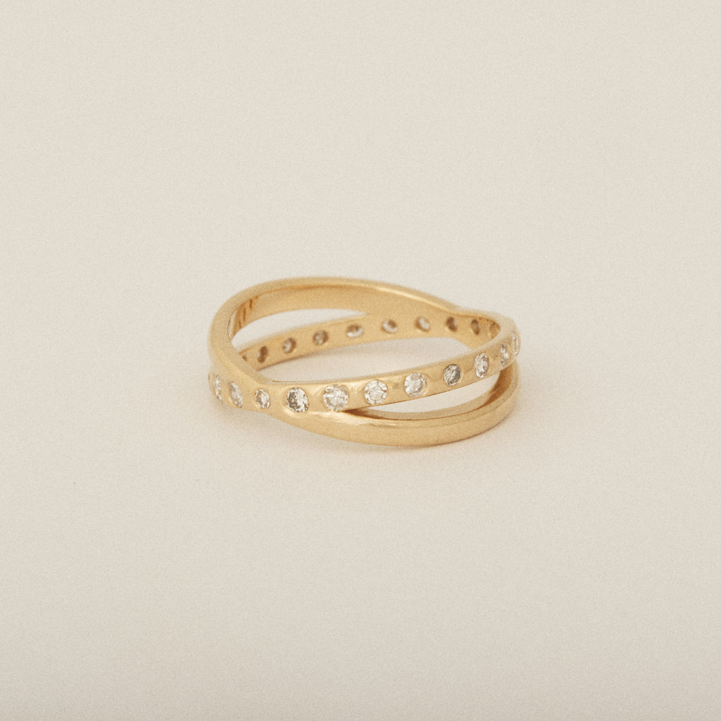 BEFORE & AFTER: Grandmother's brooch turned into four cousin diamond rings