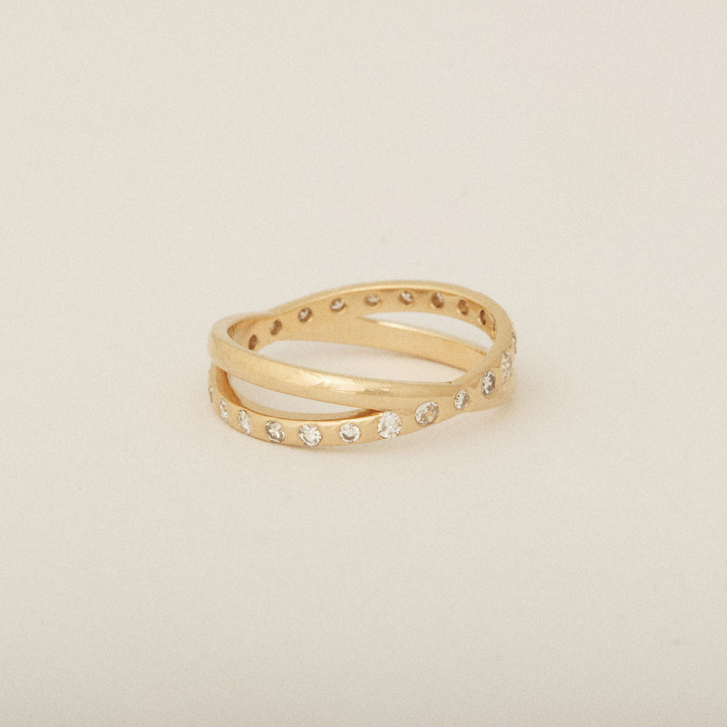 BEFORE & AFTER: Grandmother's brooch turned into four cousin diamond rings