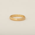 Hand-Engraved Round 14k Yellow Wedding Band