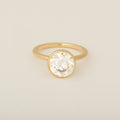 Thin Bezel Set Round Diamond Perfectly Flush Engagement Ring