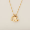 D & C 14k Yellow Gold Letter Necklace