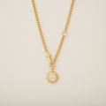 Stunning Round Heirloom Diamond Bezel Set Swivel and Lariat Necklace