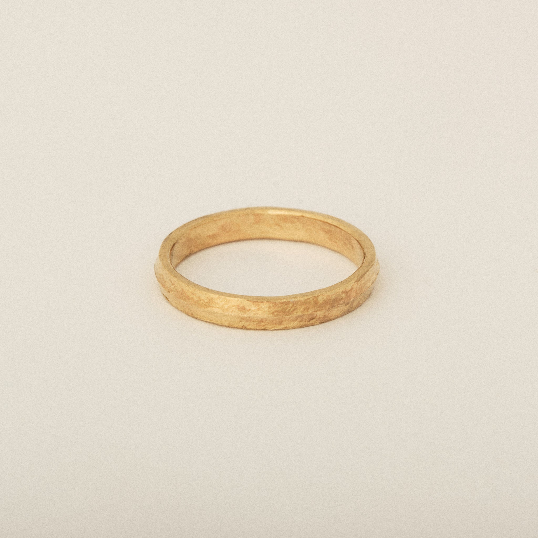 Matte Finish Subtle Knifes Edge Wedding Band