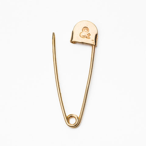 14k Safety Pin Earring